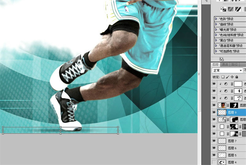 ps设计NBA篮球运动宣传海报(58)