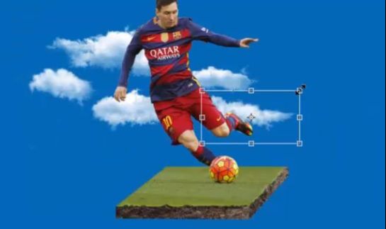 PS设计创意的足球主题海报(32)