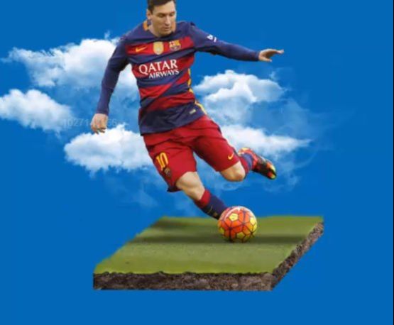 PS设计创意的足球主题海报(51)