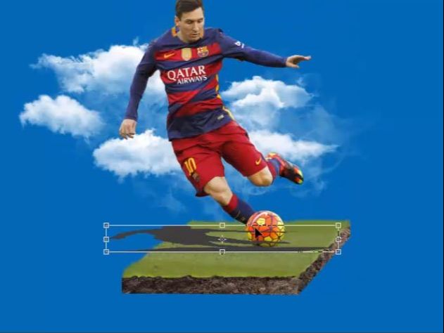 PS设计创意的足球主题海报(45)