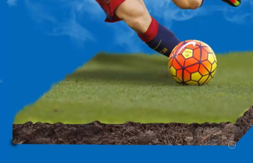 PS设计创意的足球主题海报(53)