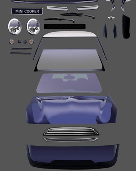 PS鼠绘一辆可爱的蓝色小汽车(12)