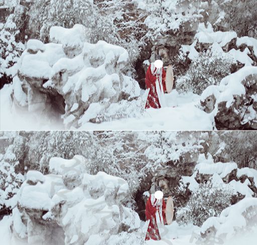用PS调出洁白干净的雪景人物照片(7)