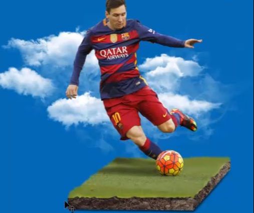 PS设计创意的足球主题海报(56)