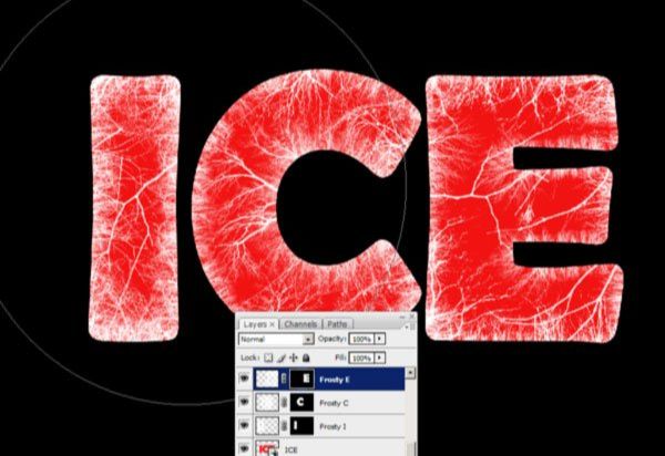 Photoshop设计超酷的冰雪字效果(8)