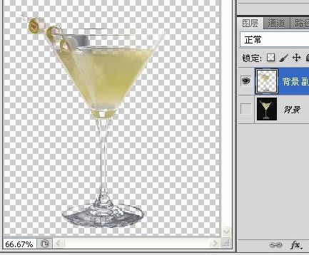 Photoshop使用滤镜抠出透明效果的玻璃杯(14)