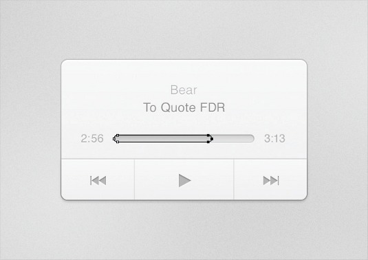 PS打造简洁音乐播放器教程(12)