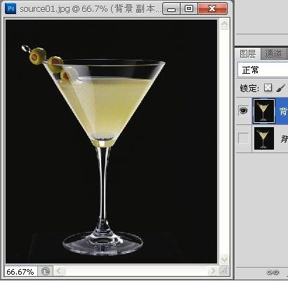 Photoshop使用滤镜抠出透明效果的玻璃杯(3)