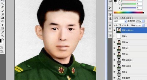 photoshop旧照翻新实例(6)