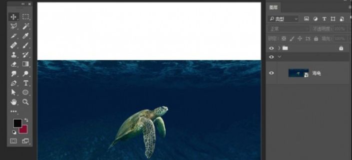 PS合成深海海龟的夜游旅行(1)