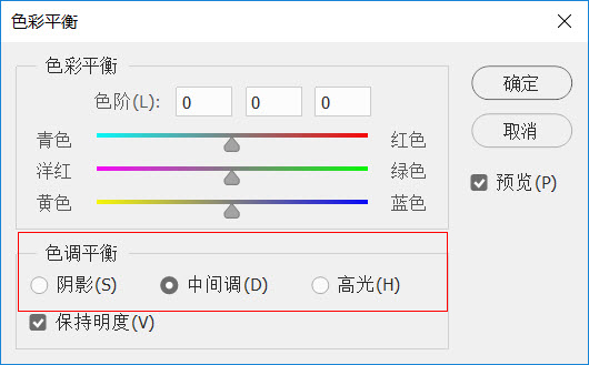 ps里的色彩平衡原理是什么