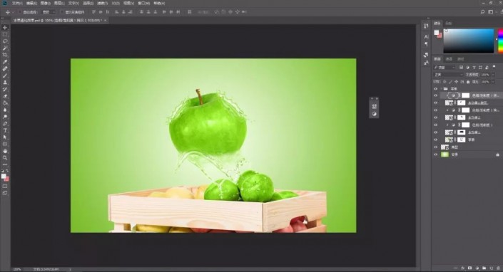液态效果，通过PS给水果设计液态效果(13)
