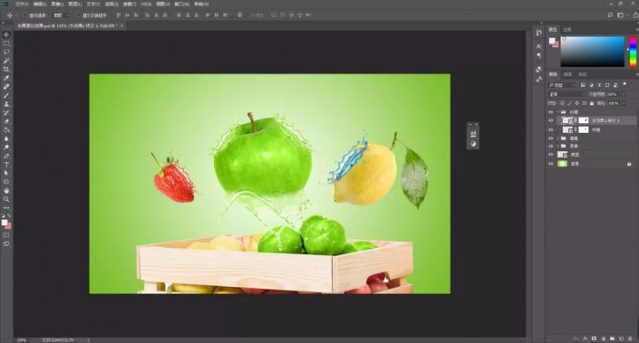 液态效果，通过PS给水果设计液态效果(18)