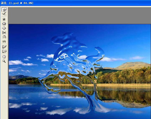 PS扭曲滤镜制作液体马效果(12)
