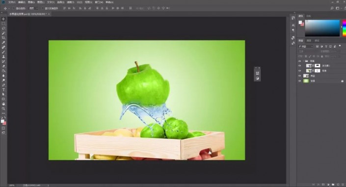 液态效果，通过PS给水果设计液态效果(10)
