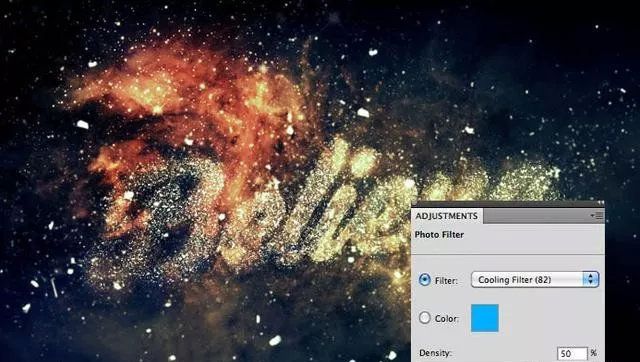 用ps设计炫彩的星空文字(14)