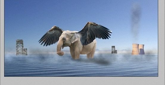 photoshop合成教程:带翅膀的大象(27)