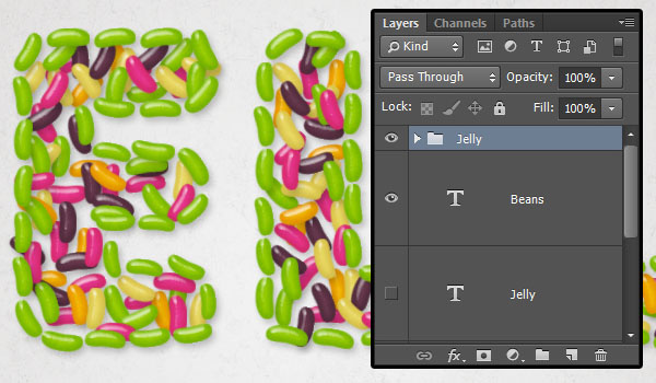 PS中制作美味的五彩果冻豆文字效果(34)