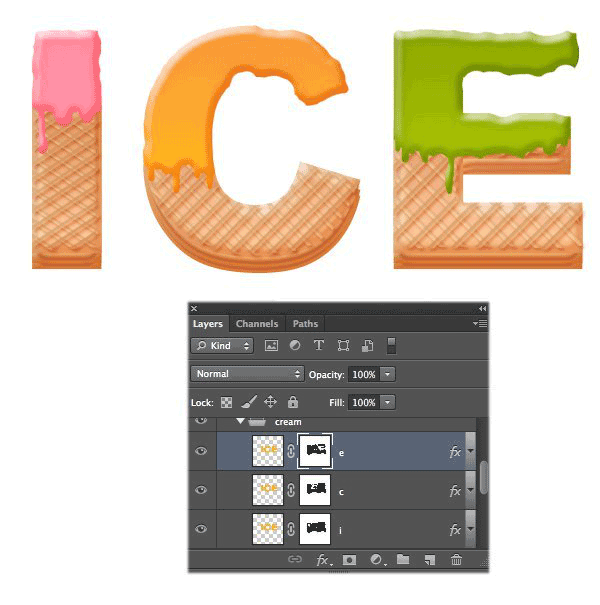 怎么用ps做冰淇淋文字(46)