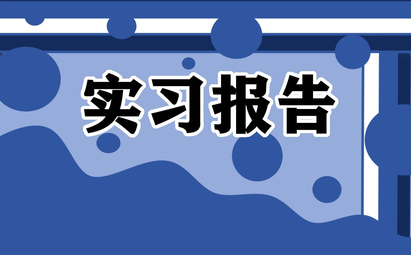 工作实习报告11篇