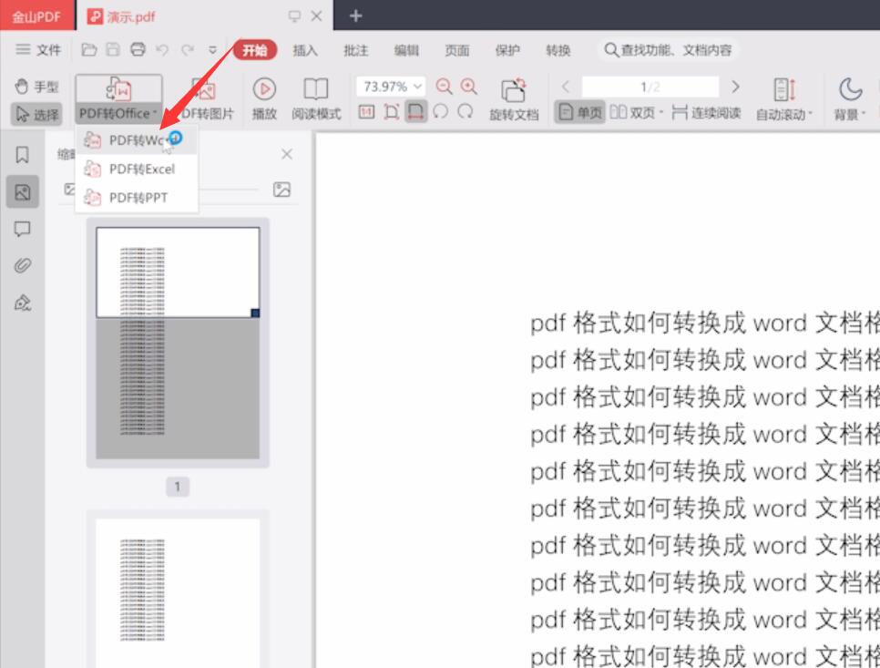 pdf格式如何转换成word文档格式(2)