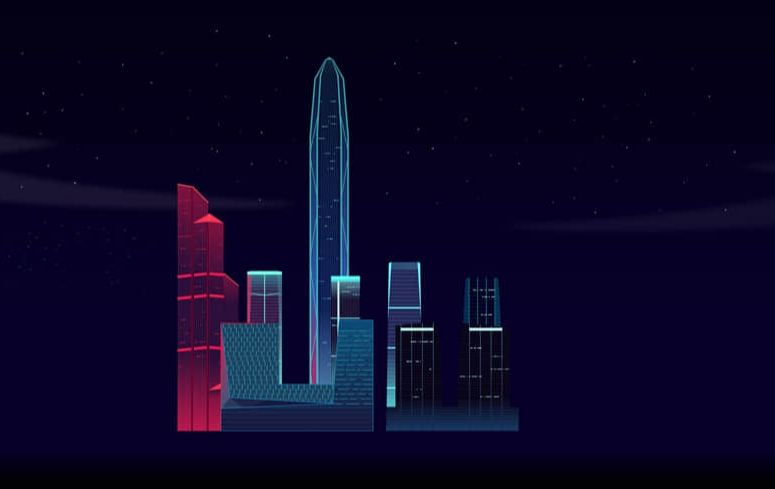 AI+PS绘制五彩斑斓的炫酷深圳夜景(44)