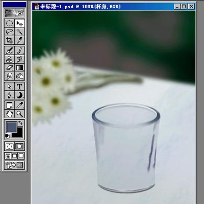 PS鼠绘透明杯中的蓝色蜡烛教程(11)