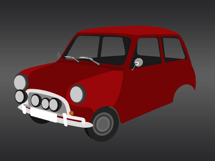 PS绘制漂亮的红色小汽车图标(1)