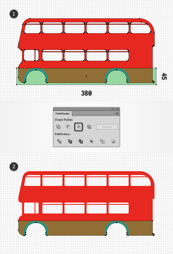AI绘制细节丰富的红色大巴车(13)