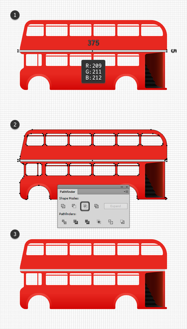 AI绘制细节丰富的红色大巴车(22)