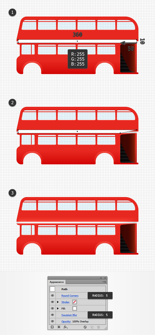 AI绘制细节丰富的红色大巴车(25)