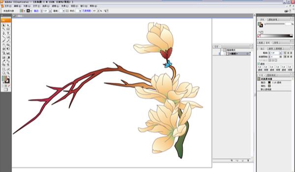 AI绘制中国传统矢量花鸟画(5)
