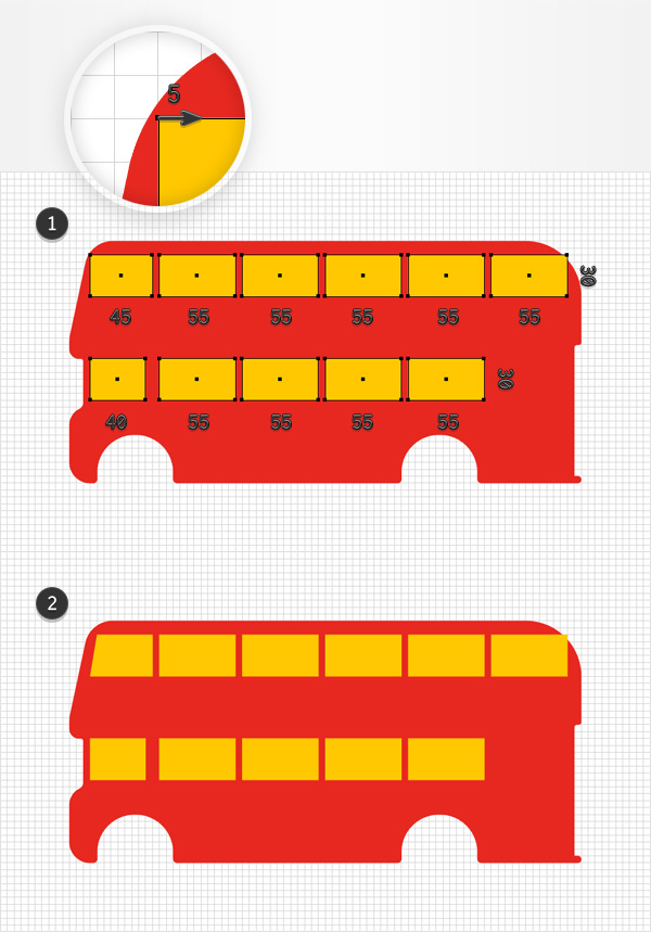 AI绘制细节丰富的红色大巴车(8)