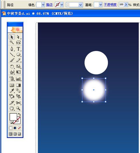 Illustrator制作中秋壁纸教程(4)