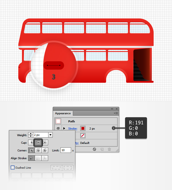 AI绘制细节丰富的红色大巴车(27)
