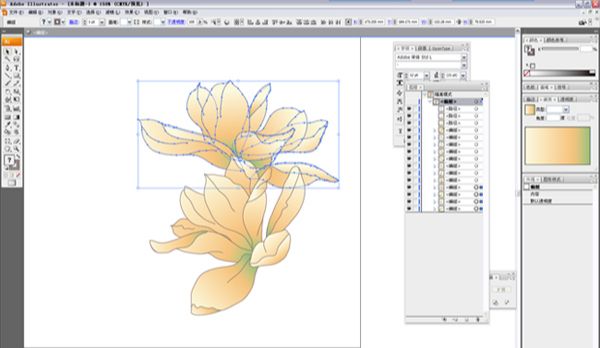 AI绘制中国传统矢量花鸟画(4)