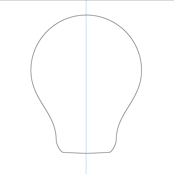AI鼠绘:有钨丝的矢量白炽灯泡(3)