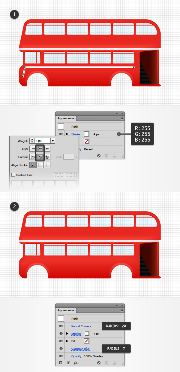 AI绘制细节丰富的红色大巴车(26)
