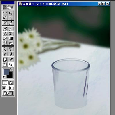 PS鼠绘透明杯中的蓝色蜡烛教程(10)