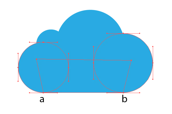 ai绘制一枚玻璃质感的云图标(3)