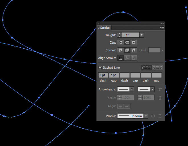 llustrator绘制抽象风格的粒子波特效教程(5)