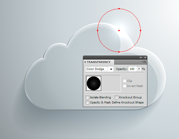 ai绘制一枚玻璃质感的云图标(25)