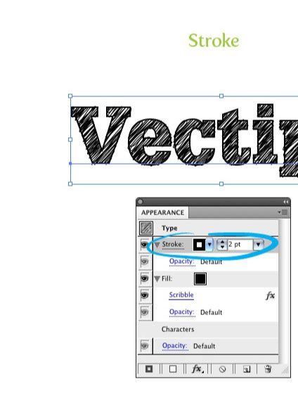 Illustrator把字体转换成速写字体教程(3)