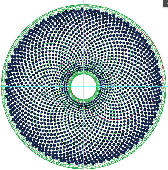 用AI创建漂亮螺旋圆点花纹(10)