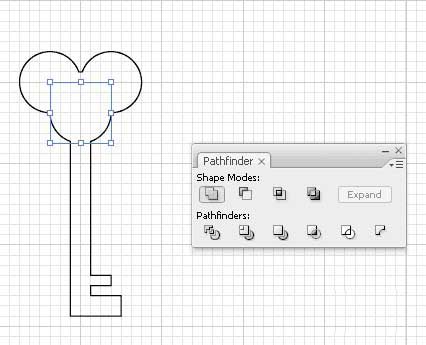 Illustrator图标教程：AI怎么设计钥匙(8)