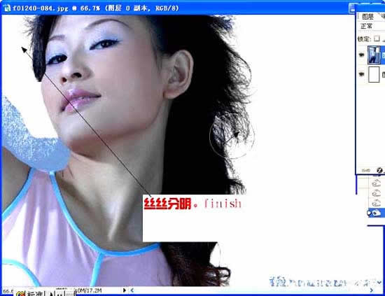 Photoshop简单快速抠发丝(11)