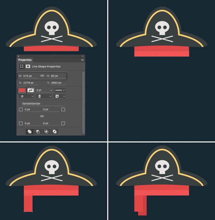PS创建一款平面海盗图标(23)
