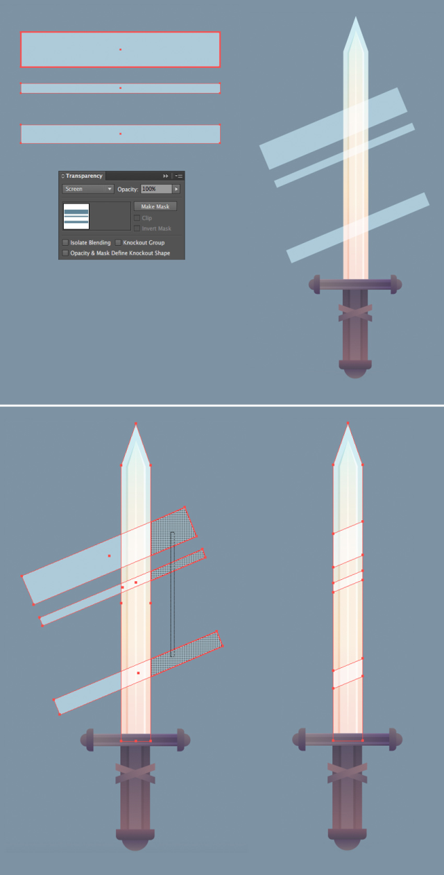 AdobeIllustrator如何设计游戏中的武器(12)