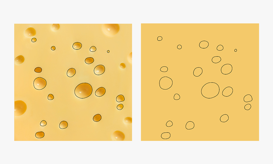 AI绘制奶酪图案教程(2)