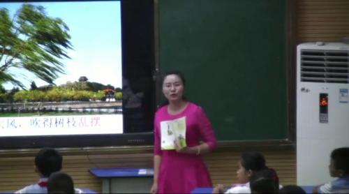 《雷雨》部编版语文二年级下册课堂教学视频实录-执教老师-李艳菊